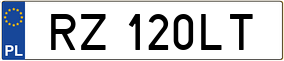 Trailer License Plate